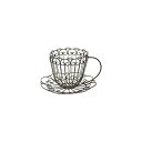 村田屋産業/アイアンティーカップL/6500【07】 花器、リース 花器・花瓶 ワイヤー花器