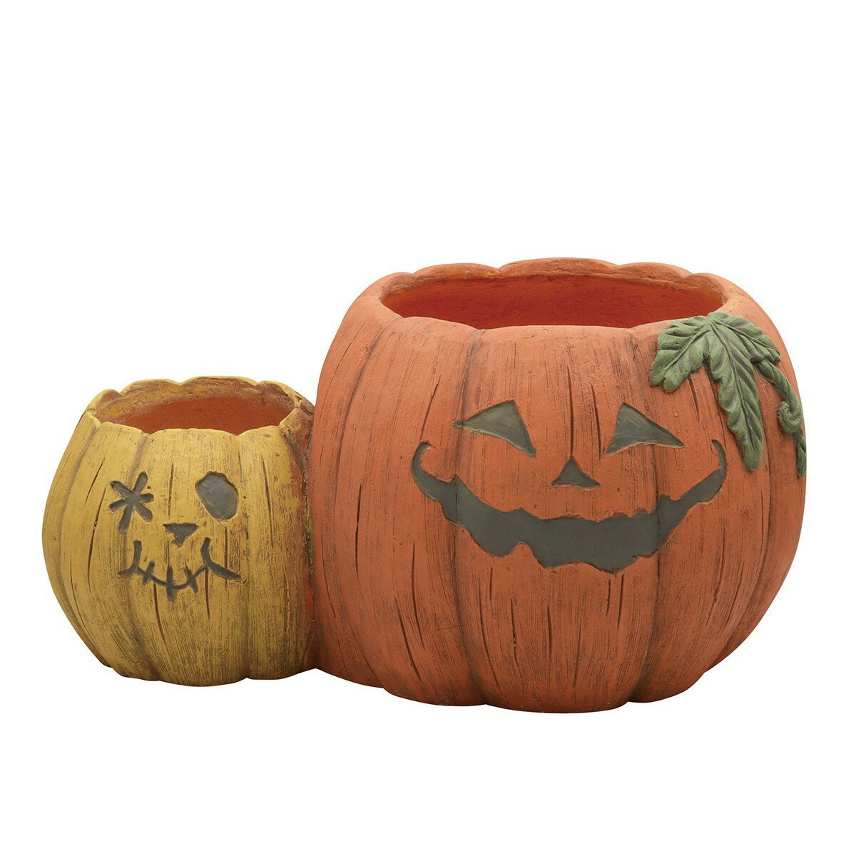 CARNAC/ジャックオーランタンE－YE イエロー×オレンジ/GFBHW04YE【01】【取寄】 ガーデニング用品 ポット・鉢 セメントのサムネイル