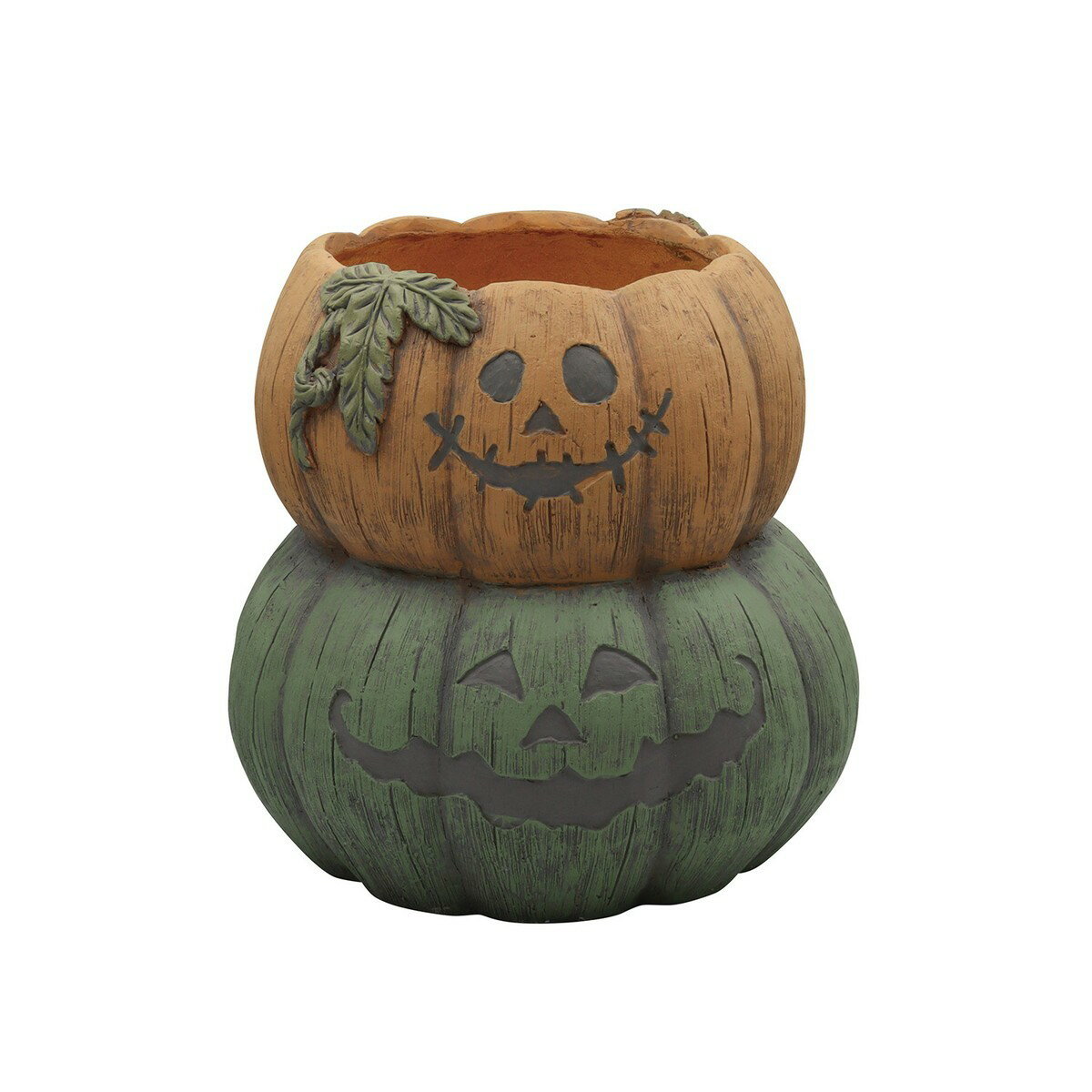 CARNAC/ジャックオーランタンD－GR グリーン×オレンジ/GFBHW05GR【01】【取寄】 ガーデニング用品 ポット・鉢 セメントのサムネイル