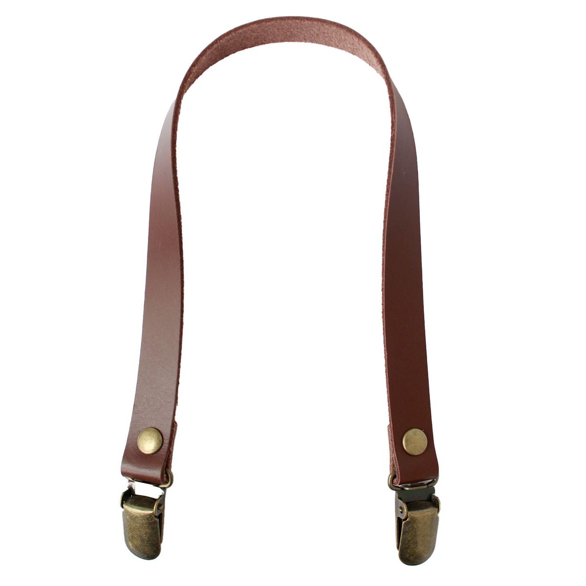 NBK/本革持ち手 クワエ金具 40cm 茶 2本1組 T1540−C/T1540-C【10】 手芸用品 持ち手・金具 持ち手 手作り 材料