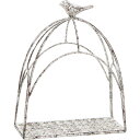 NatureDesigns/鳥かごミッシェル・レクト 45664 グレイ/45664【01】 花器、リース 花器・花瓶 ワイヤー花器