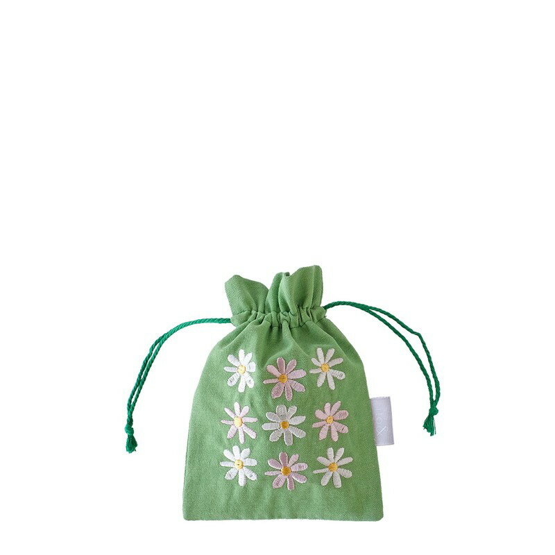 ito&/刺繍巾着袋 neopop（ネオポップ） デイジー畑/IT004-10【01】 店舗ディスプレイ・店内装飾 雑貨 ..