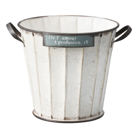 友膳/ドゥラモーバケットSW/UN1970【01】 ガーデニング・園芸用品 植木鉢・フラワーポット アイアン・ブリキ鉢のサムネイル