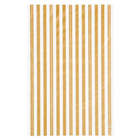 HEADS/ゴールドストライプギフトバッグ−S(50枚)/GDS-BS【01】 ラッピング用品 、梱包資材 ラッピング袋・プレゼント袋 OPP袋・ポ...