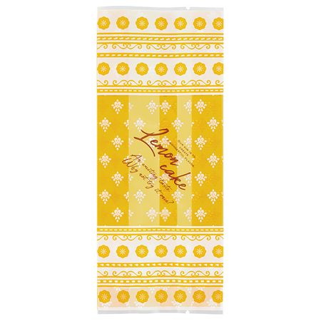 HEADS/レモンケーキスイーツパック／マット−2（100枚）/LEM-OB2【01】 ラッピング用品 、梱包資材 ラッピング・梱包資材 食品包材