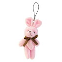 HEADS/ラブリーストラップ付マスコット-9/ピンクウサギ(10個)/LM-ST9【01】 店舗ディスプレイ・店内装飾 雑貨 生活雑貨