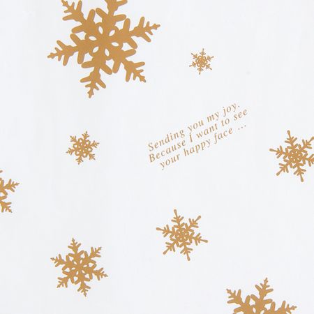 HEADS/ゴールドスノー包装紙−1(50枚)/XGS-1W【01】 ラッピング用品 、梱包資材 ラッピングペーパー(包装紙) 包装紙(平判)