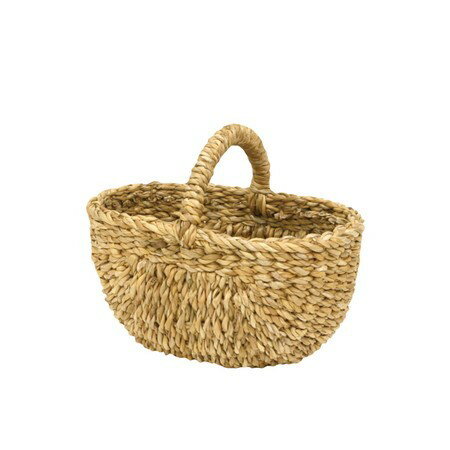 てづくり/シーグラスバスケット S/19-154【01】 花器、リース 花かご・フラワーバスケット シーグラスバスケット