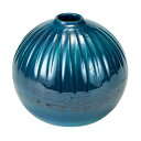毬楽花瓶 #55 霞トルコ/YK902030-055【01】 花器、リース 花器・花瓶 生け花花器