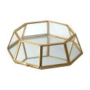 クレイ/Jardinminiature Octagon16L GOLD/780-464-902【01】 花器、リース 花器・花瓶 ドーム、ガラスドーム