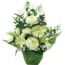 【造花】YDM/仏花アレンジラナンキュラス/FPT-027【07】 造花(アーティフィシャルフラワー) 造花ギフト 仏花
