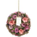 SG Wonder zone/660-059 パープル/660-059【07】 花器、リース フラワーリース・花リース完成品 ドライフラワーリース
