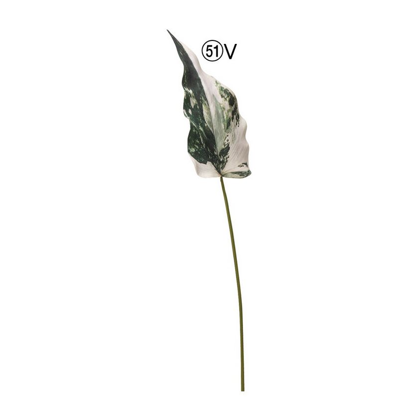 アスカ/カラジューム ヴァリゲイトグリーン/A-44479-51V 造花（アーティフィシャルフラワー） 造花葉物、フェイクグリーン その他の造花葉物・フェイクグリーン