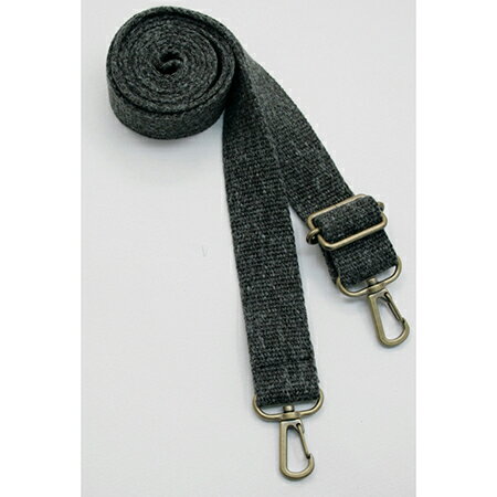 NBK日本紐釦貿易/リネン混バーバリーショルダー 140cm 黒/DCH9721-8【10】 手芸用品 持ち手・金具 持ち手 手作り 材料