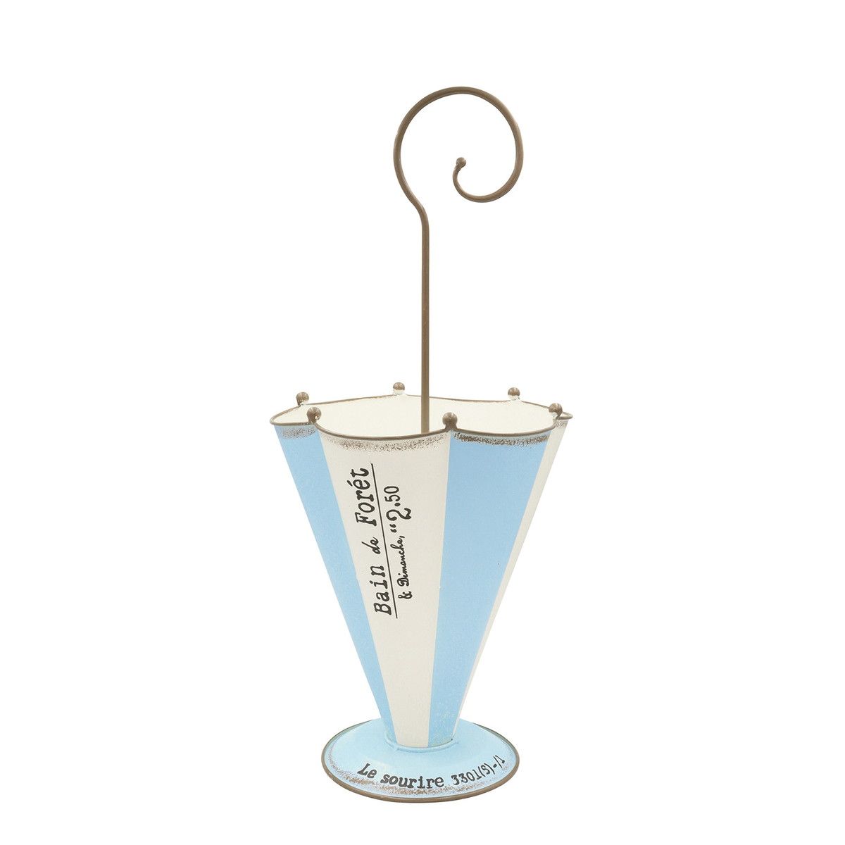 CARNAC/ルスリールアンブレラスタンドBL ブルー/KB59BL【01】【取寄】 ガーデニング・園芸用品 植木鉢・フラワーポット アイアン・ブリキ鉢のサムネイル