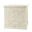 CARNAC/リーフモチーフスクエアL−IV アイボリー/PM33LIV【01】 ガーデニング・園芸用品 植木鉢・フラワーポット グラスファイバー鉢