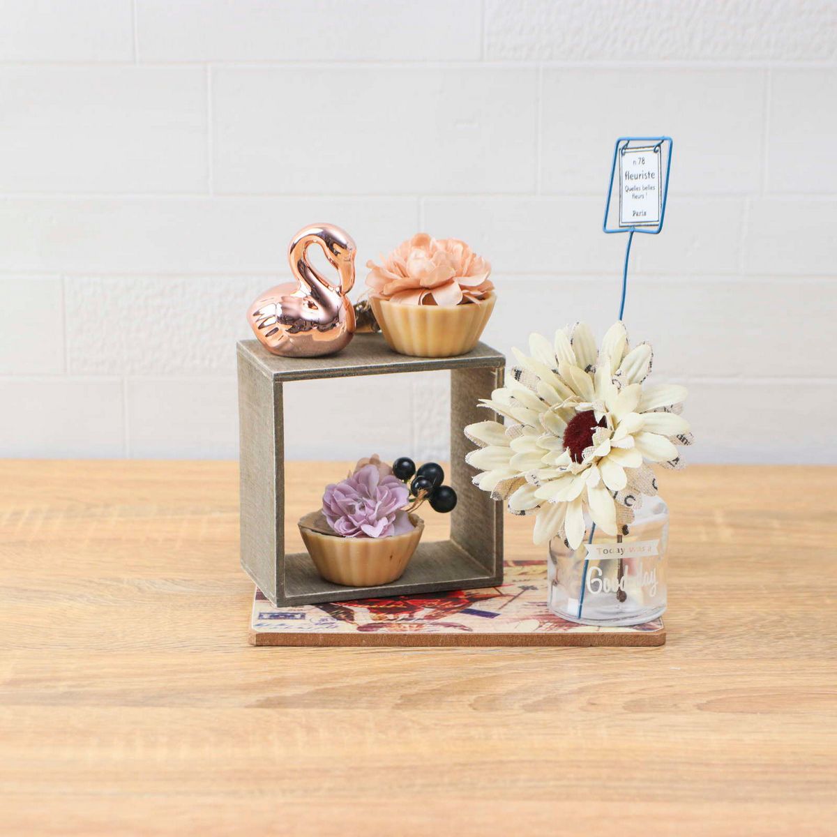 【造花】YDM/ガーリースタイルコーディネートセットB/FBC-5017【01】 造花（アーティフィシャルフラワー） 造花コーディネイトセット