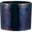 ホワイエ/AMシリンダーポットBK/3U00064BK【07】 花器、リース 花器・花瓶 ブリキ・アイアン