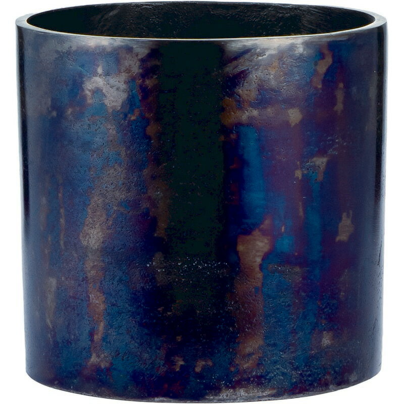 ホワイエ/AMシリンダーポットBK/3U00065BK【07】 花器、リース 花器・花瓶 ブリキ・アイアン