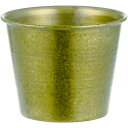ホワイエ/鉄のポットMC円錐ポットGGLφ10./3200001GGL【07】 花器、リース 花器・花瓶 ブリキ・アイアン