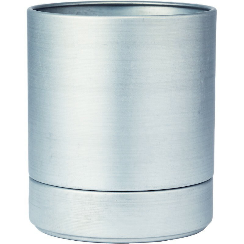 植木鉢 おしゃれ ホワイエ/鉄のポットMC円柱メタルecoポット皿/3200026NAM【07】 ガーデニング・園芸用..