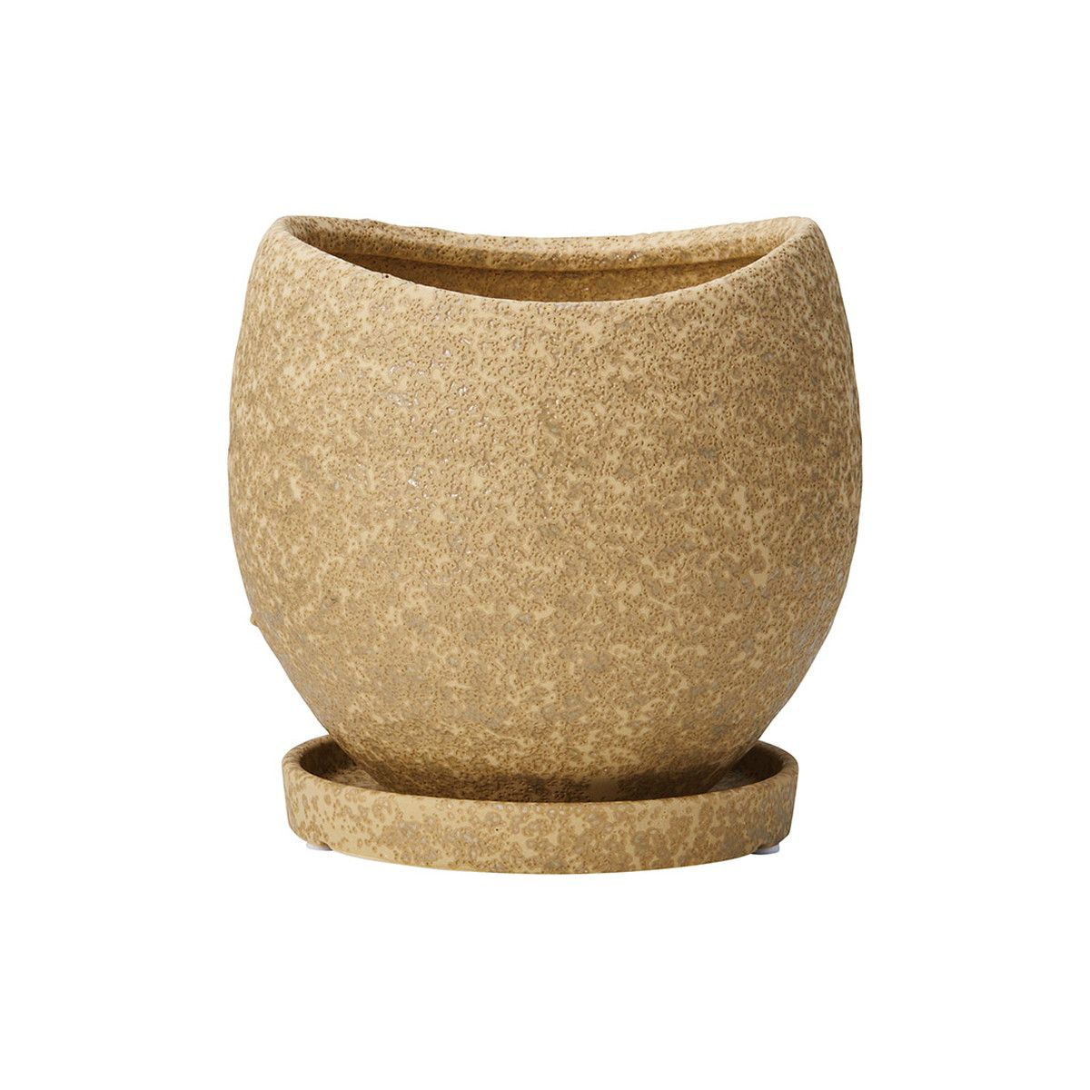 友膳/クルブボウルポットMBE（受皿付）/TF303【01】 ガーデニング・園芸用品 植木鉢・フラワーポット セメント鉢