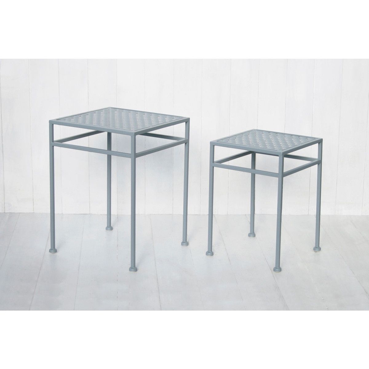 大同クラフト/24 グレー角花台ロー 2Pセット グレー/AFGK24-S2S【01】 ガーデニング・園芸用品 ガーデンファニチャー・家具 プランタースタンドのサムネイル