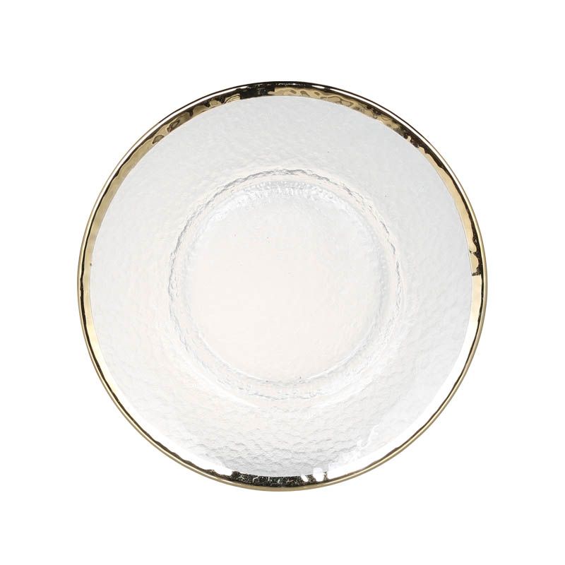 ダルトン/GLASS TABLEWARE OBO GOLD PLATE 220/A515-302GD220【08】[4個] 店舗ディスプレイ・店内装飾 ..