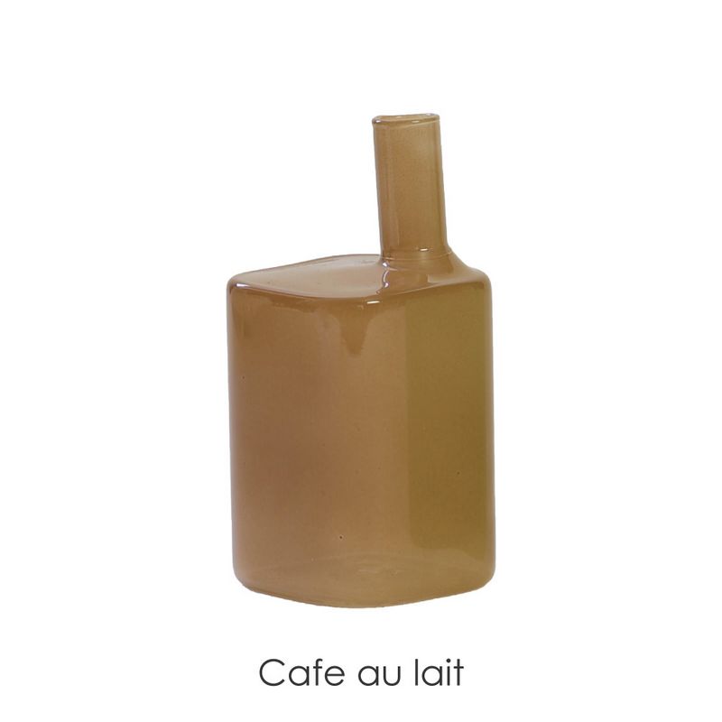 HUNT9/HEINZ MEDIUM CAFE AU LAIT/58269【07】 花器、リース 花器・花瓶 ガラス花器