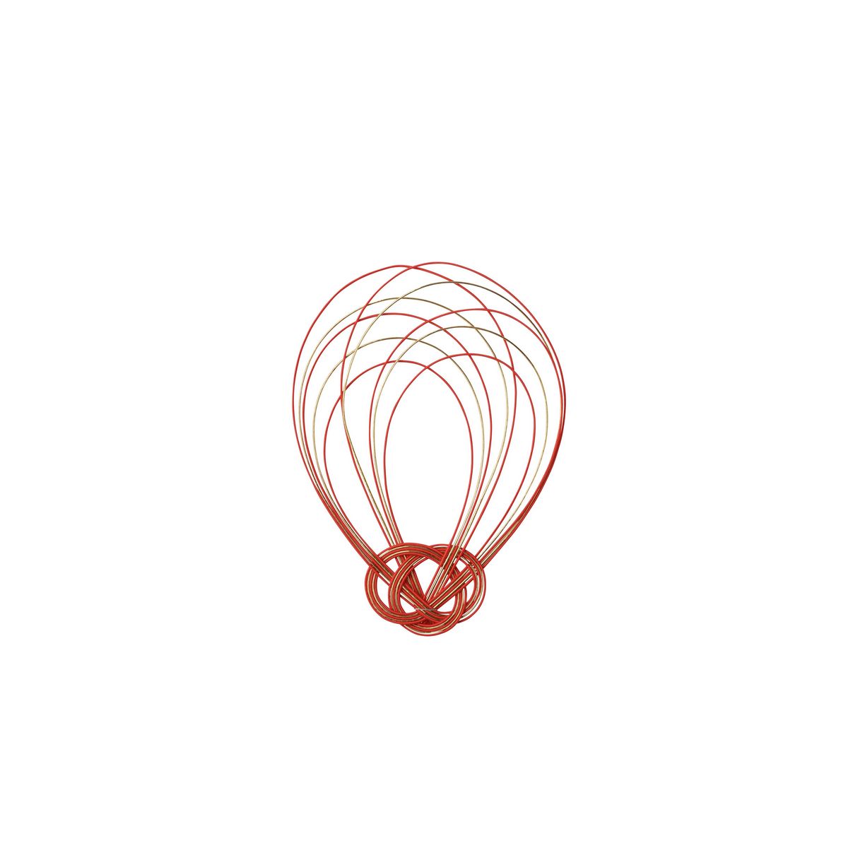 パレ/水引飾り 3個セット 赤/金/P-9457-50【07】[10セット] 花資材・フローリスト道具 デコレーションパーツ・素材 水引