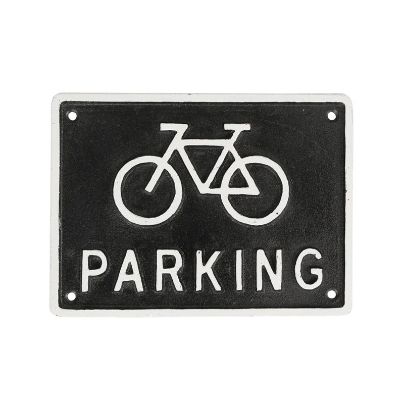 ダルトン/IRON SIGN BICYCLE PARKING BLACK/R855-994BK【07】【取寄】 店舗ディスプレイ・店内装飾 店舗看板・プレート その他