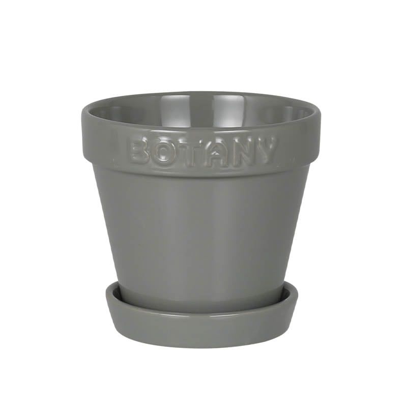 ダルトン/BOTANY POT 4 GRAY/G21-0395S/GY【07】【取寄】[999個] ガーデニング・園芸用品 植木鉢・フラワーポット 陶器・セラミック鉢