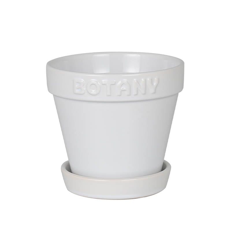 ダルトン/BOTANY POT 4 WHITE/G21-0395S/WT【07】【取寄】[999個] ガーデニング・園芸用品 植木鉢・フラワーポット 陶器・セラミック鉢