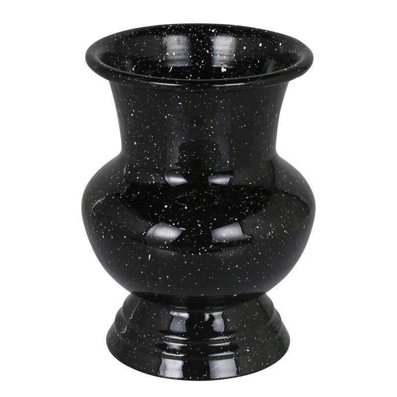 ダルトン/ENAMELED FLOWER VASE CURVE BLACK/H21-0313BK【07】【取寄】 花器、リース 花器・花瓶 ブリキ・アイアン