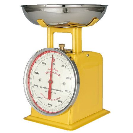 ダルトン/AMERICAN KITCHEN SCALE YELLOW/100-061YL【08】 店舗ディスプレイ・店内装飾 雑貨 キッチン..