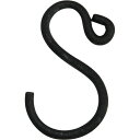 NatureDesigns/ワイヤーS字フック(4コセット) ブラック/40385【01】 花器、リース フラワースタンド その他アイアンスタンド