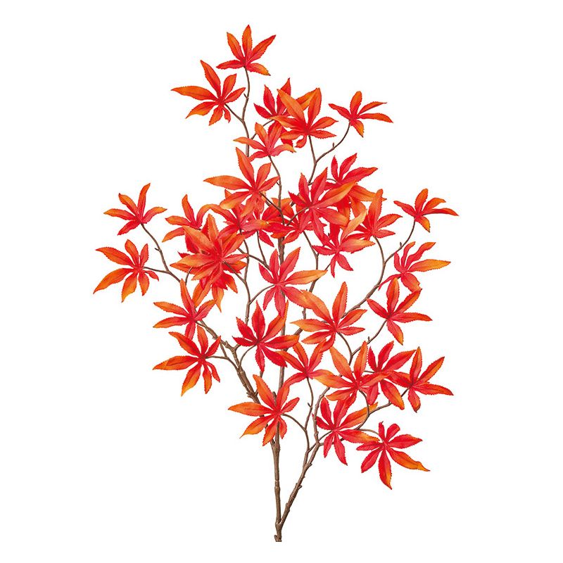 【造花】MAGIQ東京堂/秋麗もみじ #9 OR/RD オレンジレッド/FG004884-009【01】 造花（アーティフィシャルフラワー） 造花枝物 モミジ・イチョウ