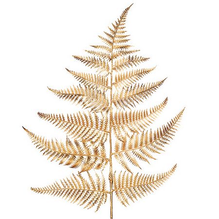 【造花】MAGIQ東京堂/メタリックファーンスプレー #18 GOLD ゴールド/FJ004756-018【01】 造花（アーティフィシャルフラワー） 造花葉物、フェイクグリーン ファーン