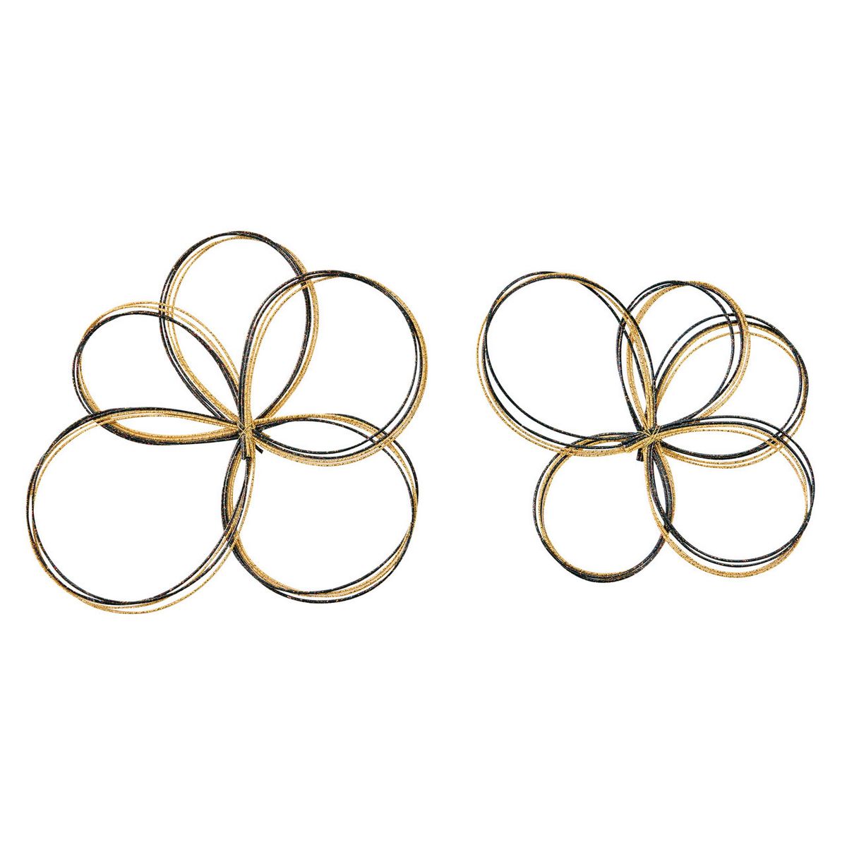 東京堂/変形水引花飾り #20 黒/金/MH000552-020【01】 花資材・フローリスト道具 デコレーションパーツ・素材 水引