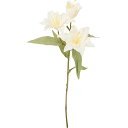 【造花】YDM/クレールダブルリリー クリーム/FD-0143CR【01】 造花(アーティフィシャルフラワー) 造花 花材「や行」 ユリ(百合)・リリー