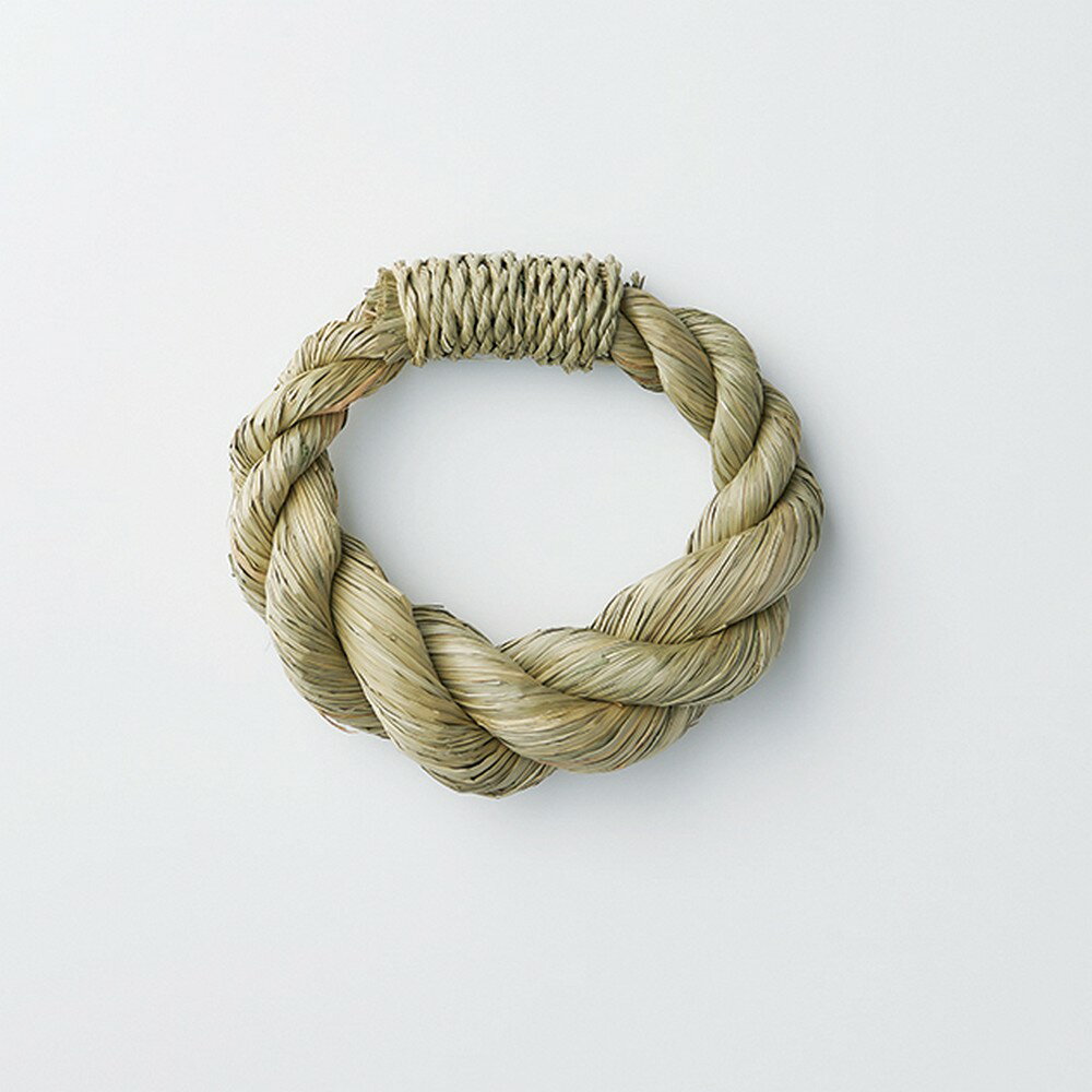 大地農園/わら飾り・太縄・小 N/75721-000【01】 花器、リース しめ縄・正月飾り しめ縄リース土台(天然素材)