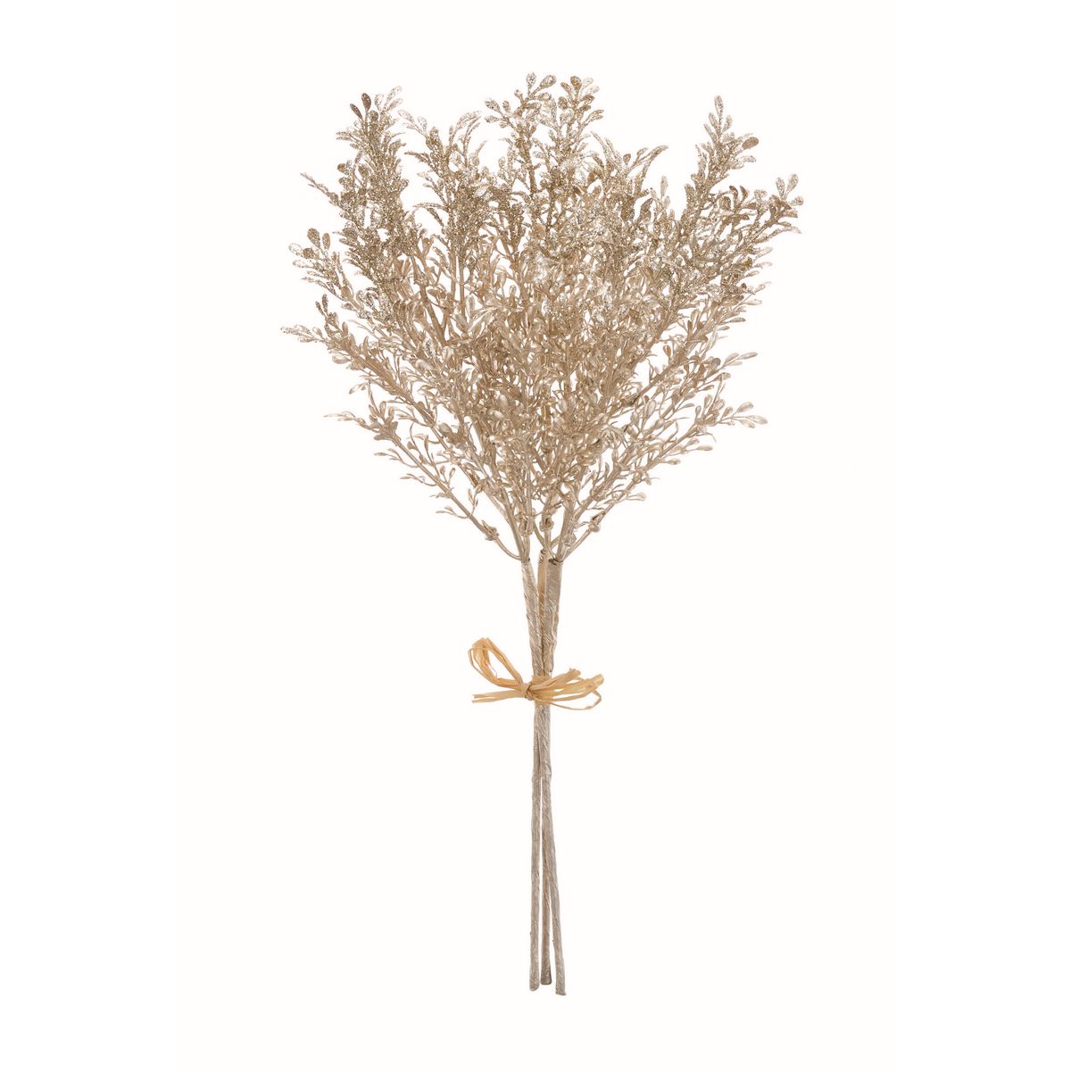 【造花】アスカ/グリッターリーフバンチ(1束3本) /AX60518【01】 造花（アーティフィシャルフラワー） 造花葉物、フェイクグリーン その他の造花葉物・フェイクグリーン