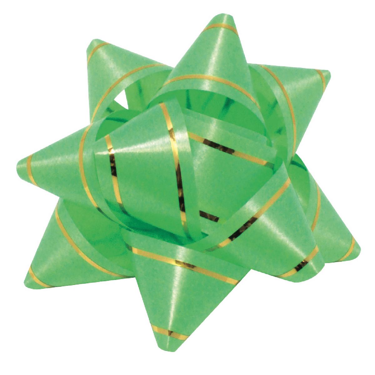 ササガワ/リボンフラワー 大 緑 100P 100個袋入/38-2531【01】 リボン 加工リボン シール＋リボン