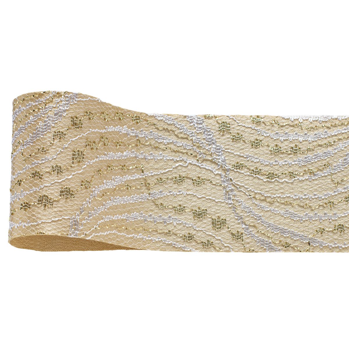 青山リボン/さざなみ 48×7 #831/1586-831【01】 リボン シーズナルリボン 正月リボン