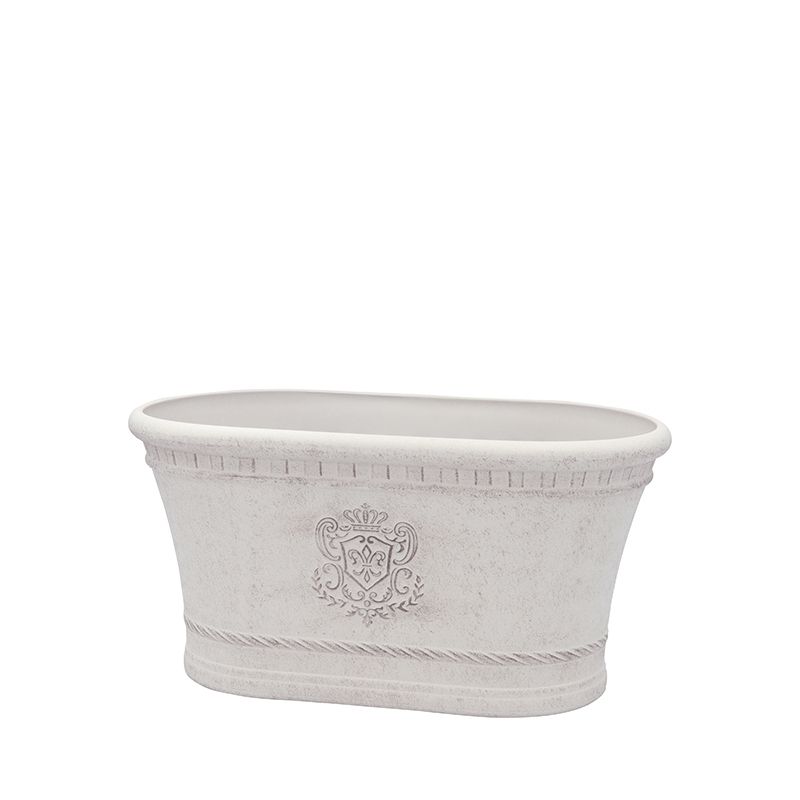 植木鉢 おしゃれ CARNAC/ジャルダンオーバルIV アイボリー/FC45IV【01】 ガーデニング・園芸用品 フラワーポット 合成樹脂鉢のサムネイル