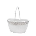 CARNAC/コレットバスケットIV アイボリー/FC017IV【01】 ガーデニング・園芸用品 植木鉢・フラワーポット 合成樹脂鉢
