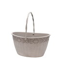 CARNAC/コレットバスケットLB ライトブラウン/FC017LB【01】 ガーデニング・園芸用品 植木鉢・フラワーポット 合成樹脂鉢
