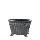 CARNAC/リエールオーバルハイBK ブラック/GFB415BK【01】 ガーデニング・園芸用品 植木鉢・フラワーポット グラスファイバー鉢