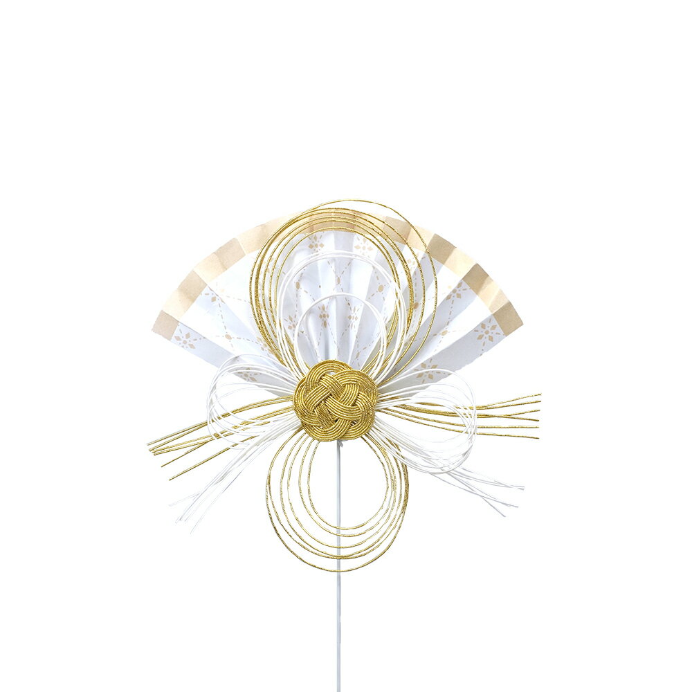 GREENHOUSE/NY水引ピック 扇S 財の縁結び/NY474-B【01】[6本] 花資材・フローリスト道具 フラワーピック お正月・迎春ピック