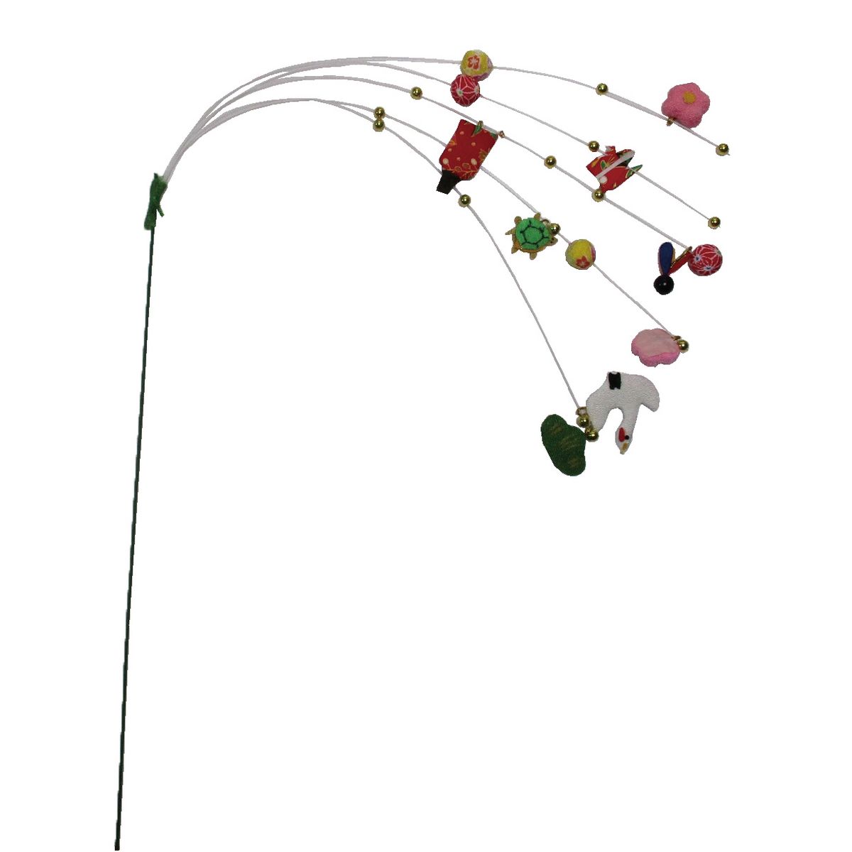 Gracias/ちりめん玉ピック/N-357【01】 花資材・フローリスト道具 フラワーピック お正月・迎春ピック